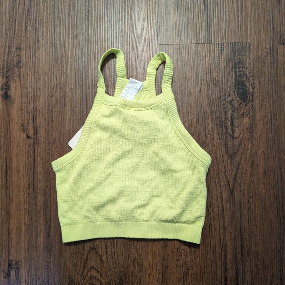 Fabletics Dawn Seamless Bra Neon Yellow - New w/ tags